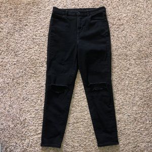 American Eagle Jeggings with Ripped Knees